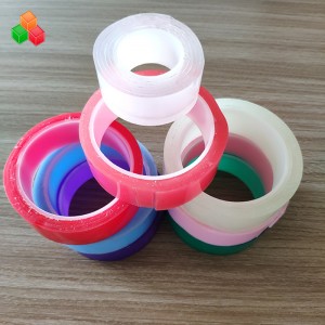 Čína design velikost barva vynikající kvalita omyvatelné opakovaně použitelné oboustranně silné samolepicí gelové držadlo magické nano sací pásky